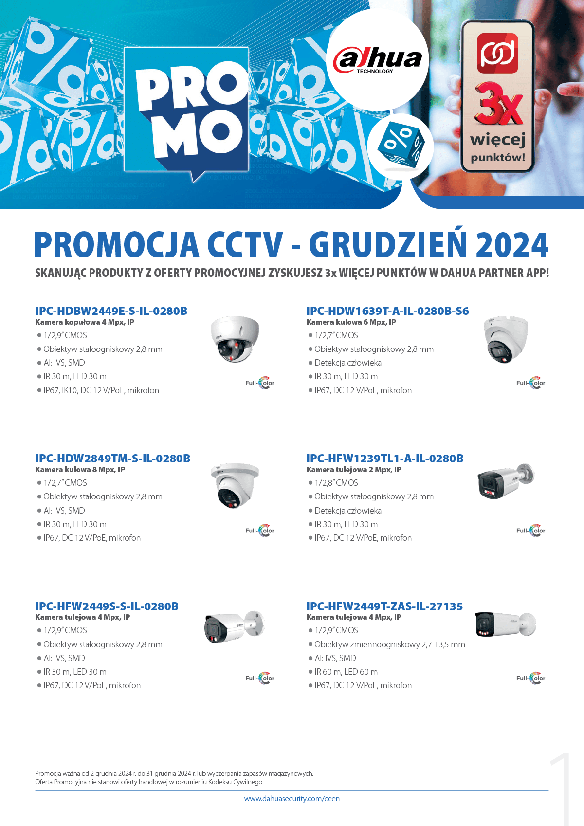 Dahua PROMOCJA CCTV (grudzień 2024) » Dahua Technology Promocja CCTV 02 31 12 2024 bez cen 1