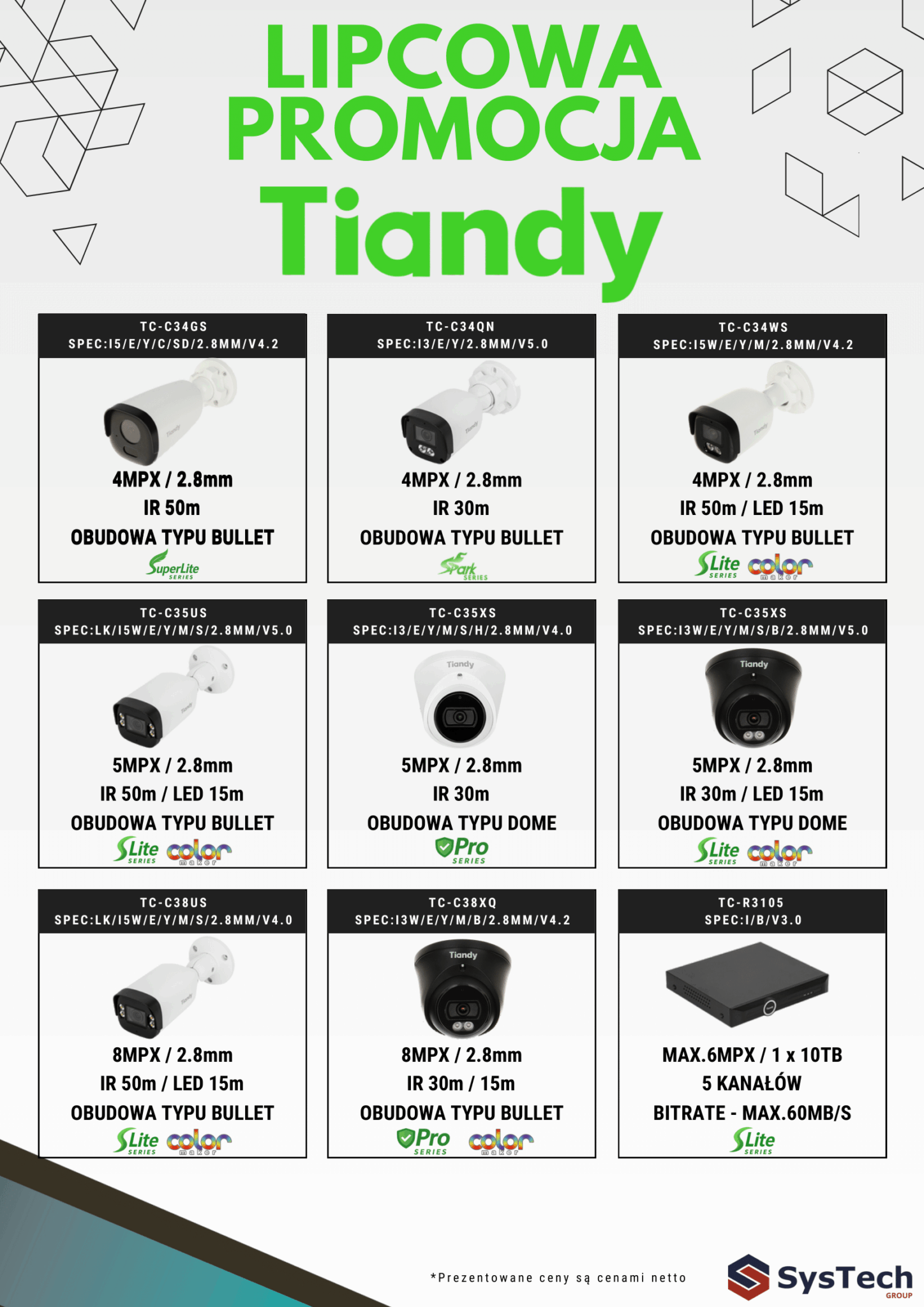 PROMOCJA CCTV od TIANDY - lipiec 2025 » PROMO LIPIEC 2025 TIANDY NO PRICE 1 1