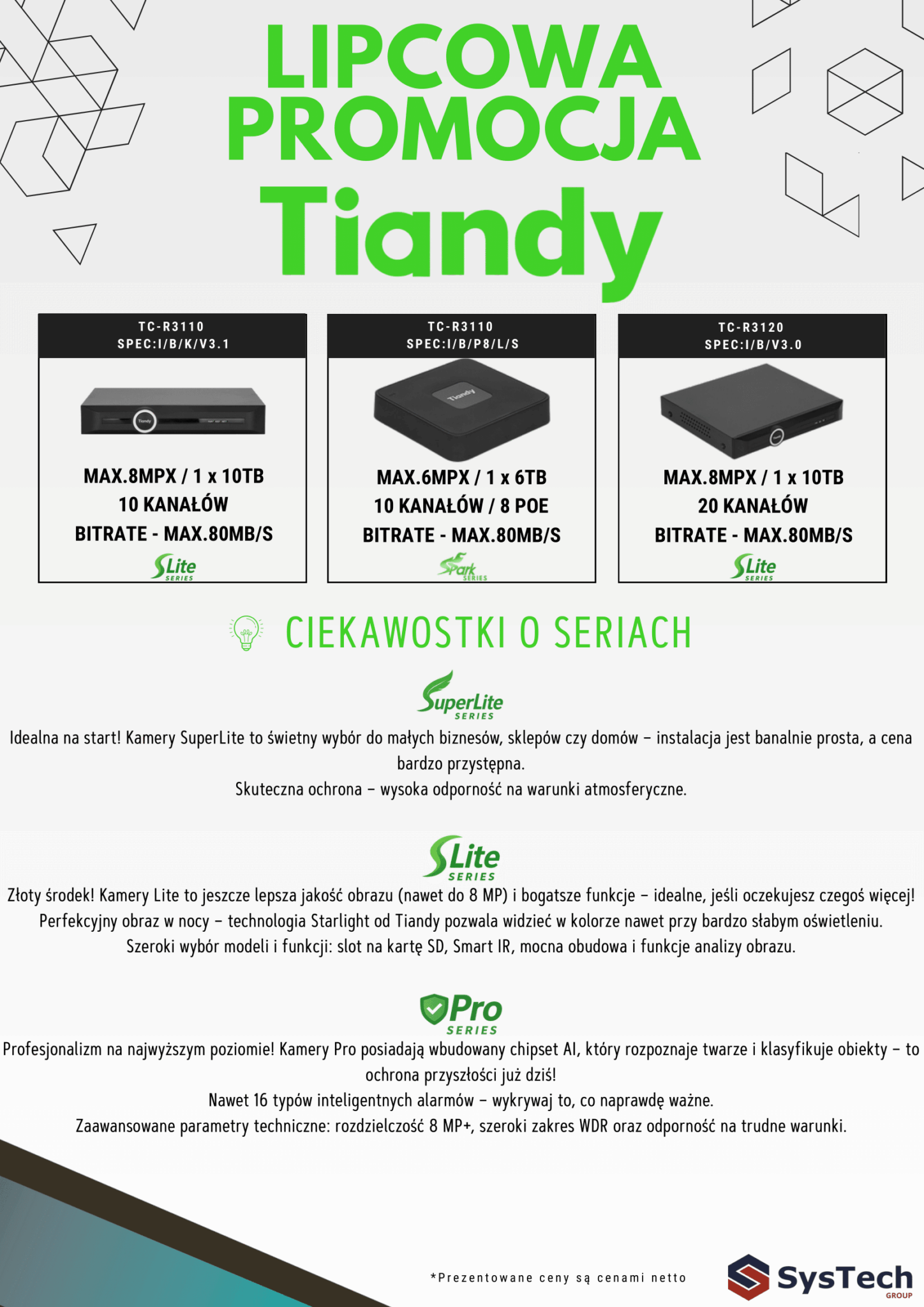 PROMOCJA CCTV od TIANDY - lipiec 2025 » PROMO LIPIEC 2025 TIANDY NO PRICE 2 1