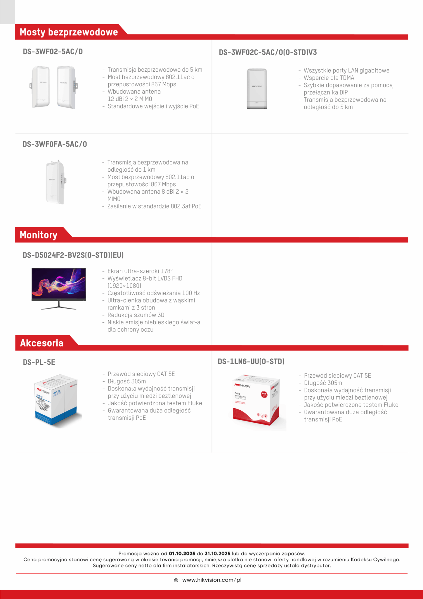 PROMOCJA CCTV od Hikvision - październik 2025 » A4 5
