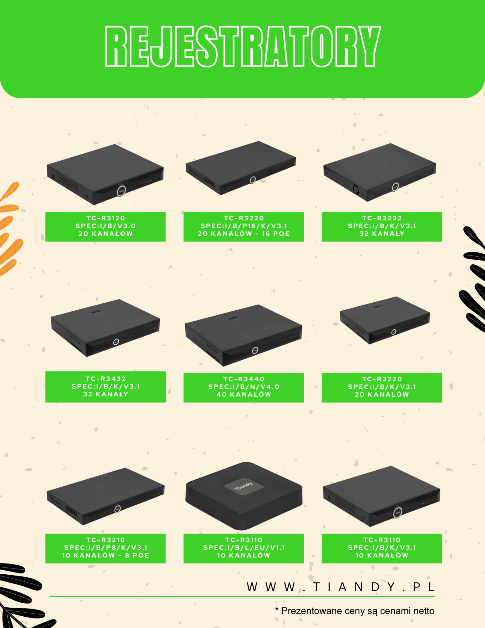 PROMOCJA CCTV od TIANDY - listopad 2025 » PROMOCJA TIANDY BLACK NOVEMBER bez cen 02