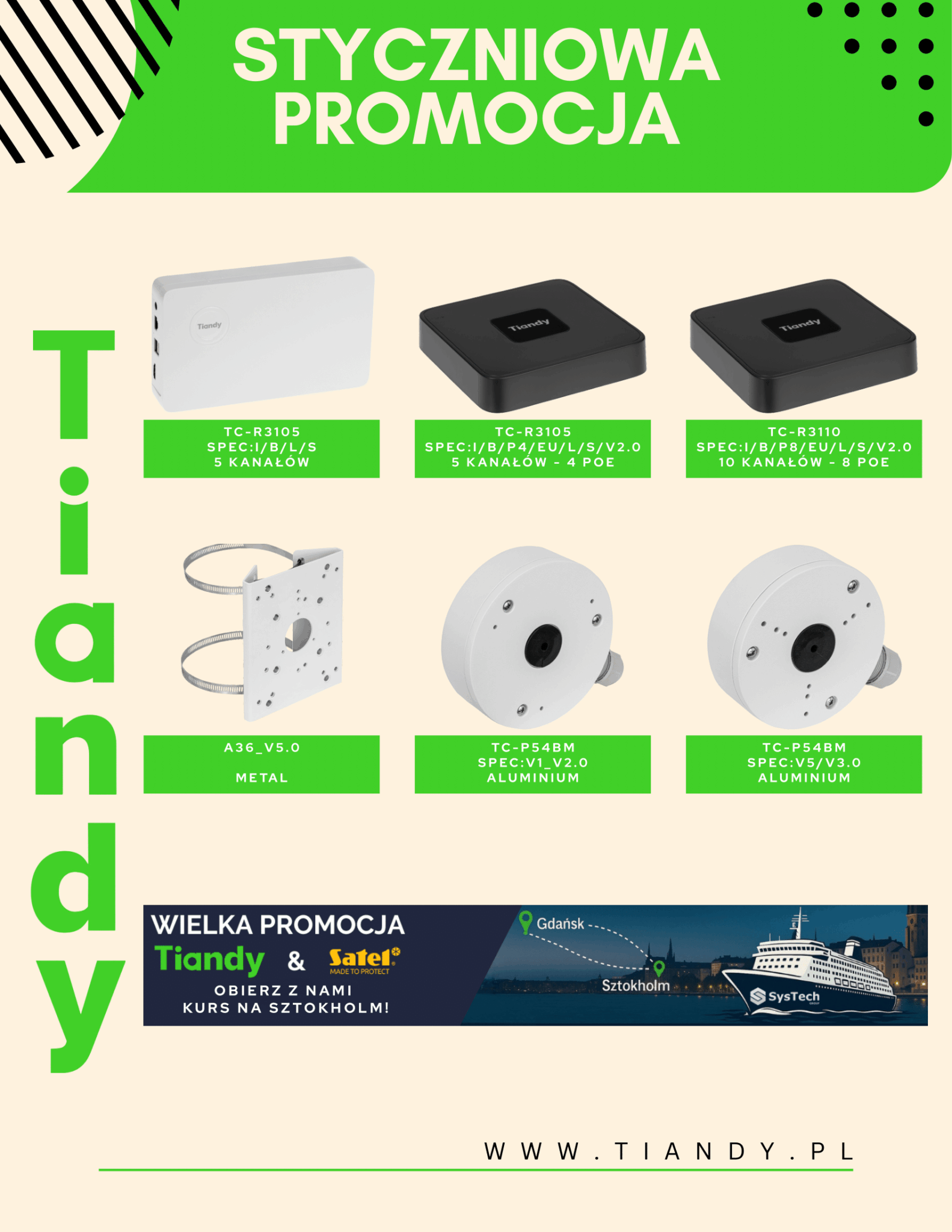PROMOCJA CCTV od TIANDY - styczeń 2026 &raquo; ulotka Tiandy Promo 01.2026 RGB bez cen 3