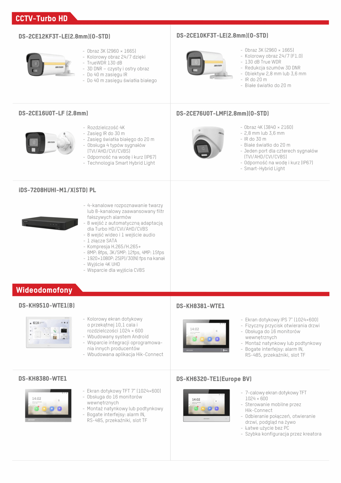 PROMOCJA CCTV od Hikvision - styczeń 2026 » no price A4 3