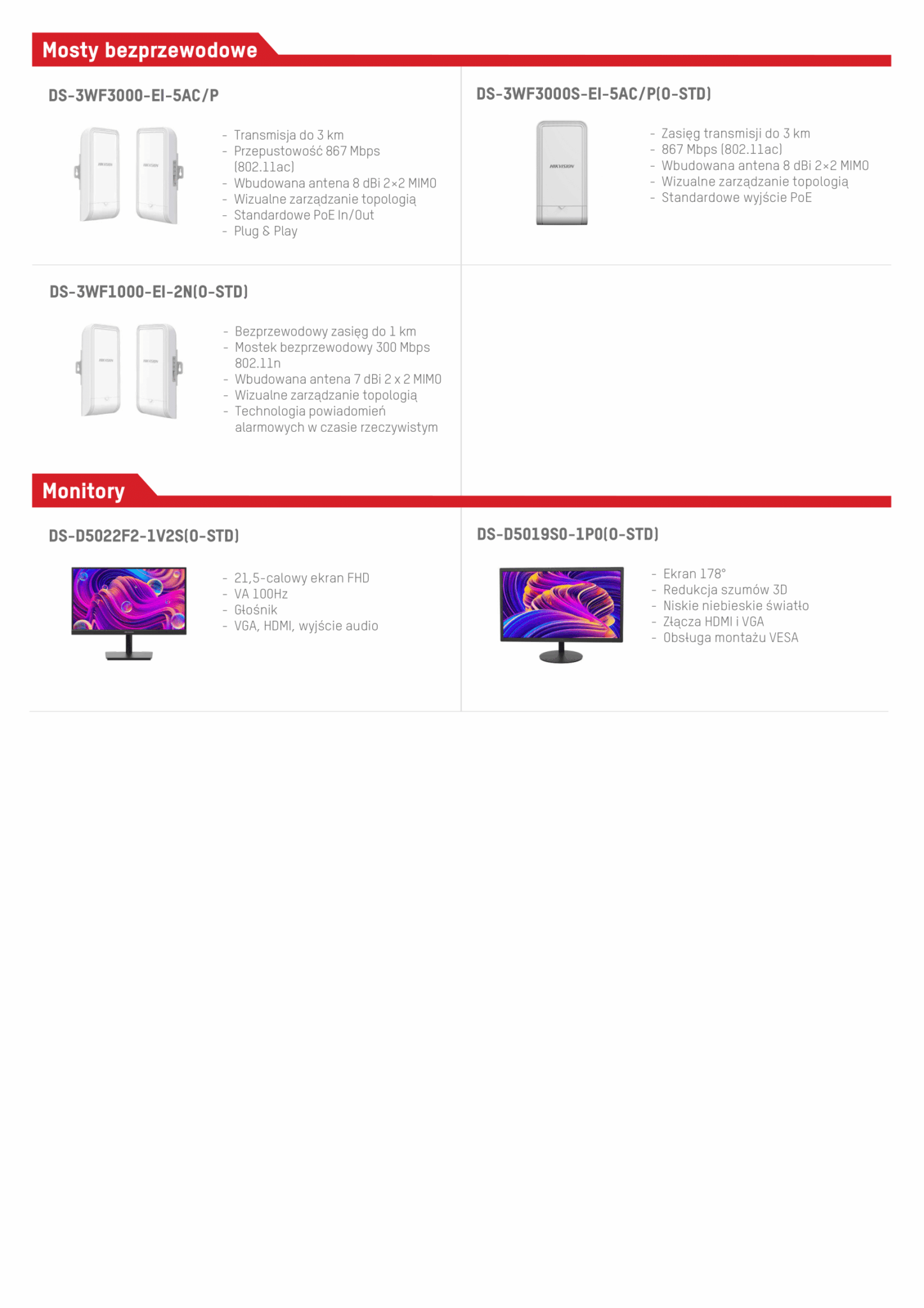 PROMOCJA CCTV od Hikvision - styczeń 2026 » no price A4 5